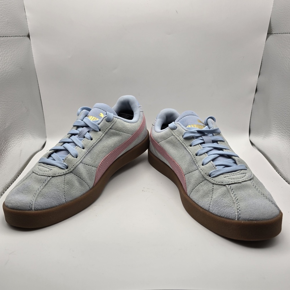 PUMA Women's Club Klassika SD Sneakers Light Blue Pink Gum Sole Suede Size 8.5 - Picture 3 of 10
